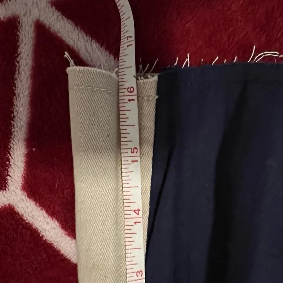 NWT Free People Khaki and Navy Pleated Skirt - Size Large - Picture 9 of 9